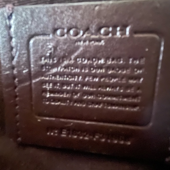 Coach Brown and Purple Floral Crossbody Bag - Picture 3 of 3